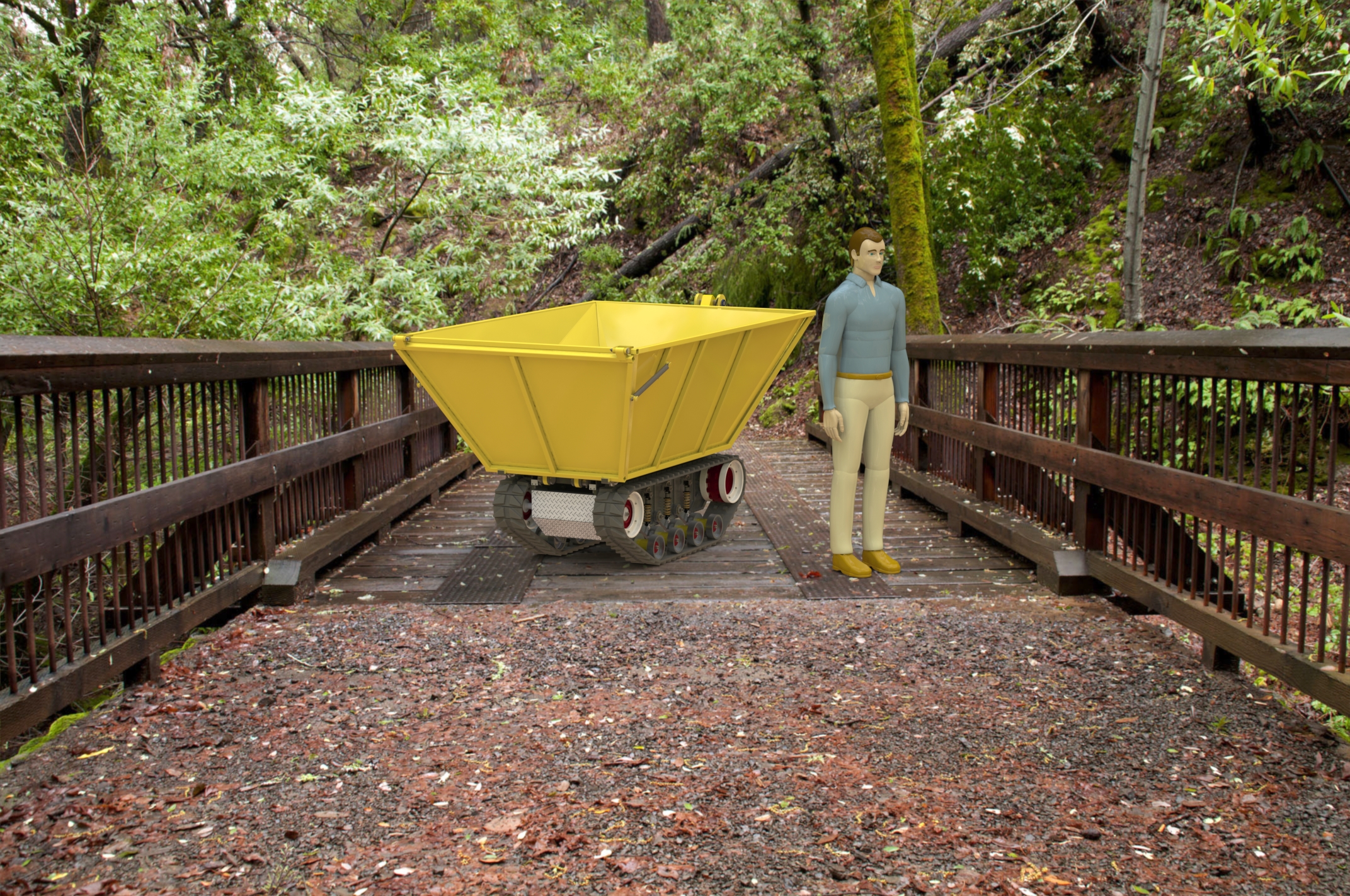 自动翻斗履带车